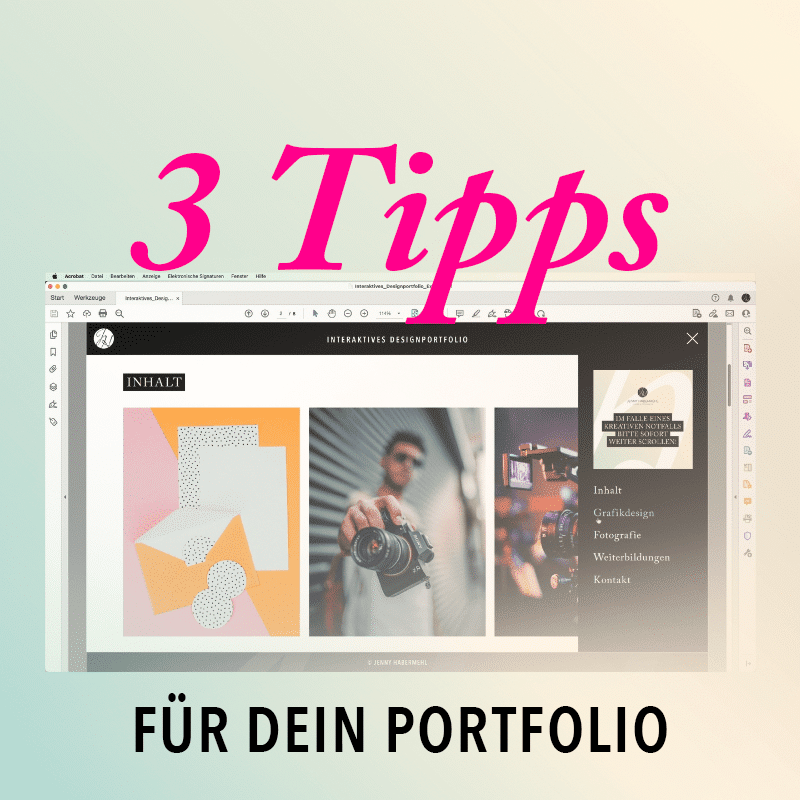 Tipps fÃ¼r ein erfolgreiches Designportfolio