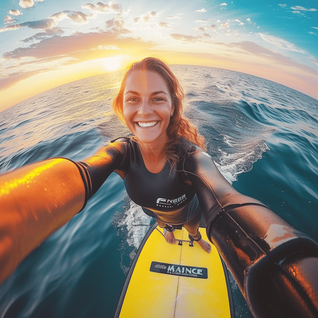 jennyhabermehl_a_middle_aged_woman_in_neopren_on_a_surfboard_on_26c4d083-a74c-4fbe-8c4c-f6f5bcb78930
