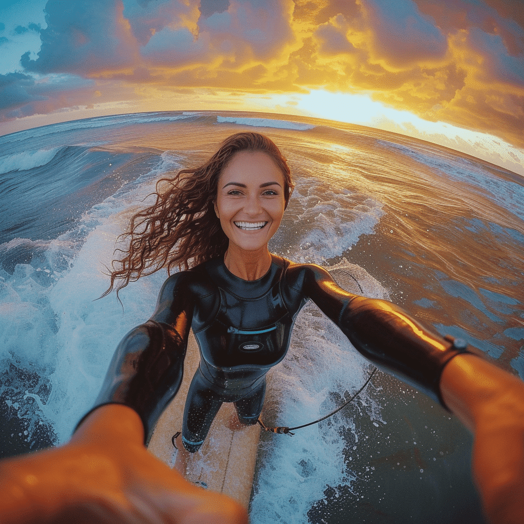 jennyhabermehl_a_middle_aged_woman_in_neopren_on_a_surfboard_on_44c2b9c7-c883-4997-91cb-0d95ce422ded