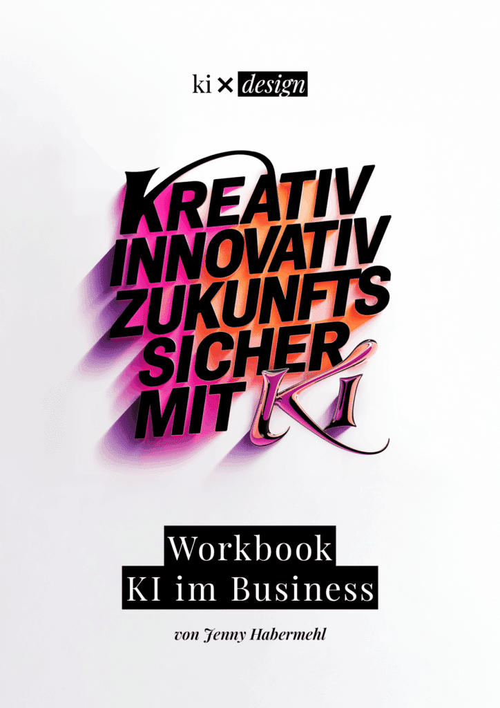 KI Workbook für Kreative von Jenny Habermehl – Vorschau der Inhaltsseiten