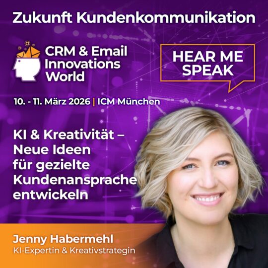 Vortrag über KI & Kreativität – Neue Ideen für gezielte Kundenansprache entwickeln