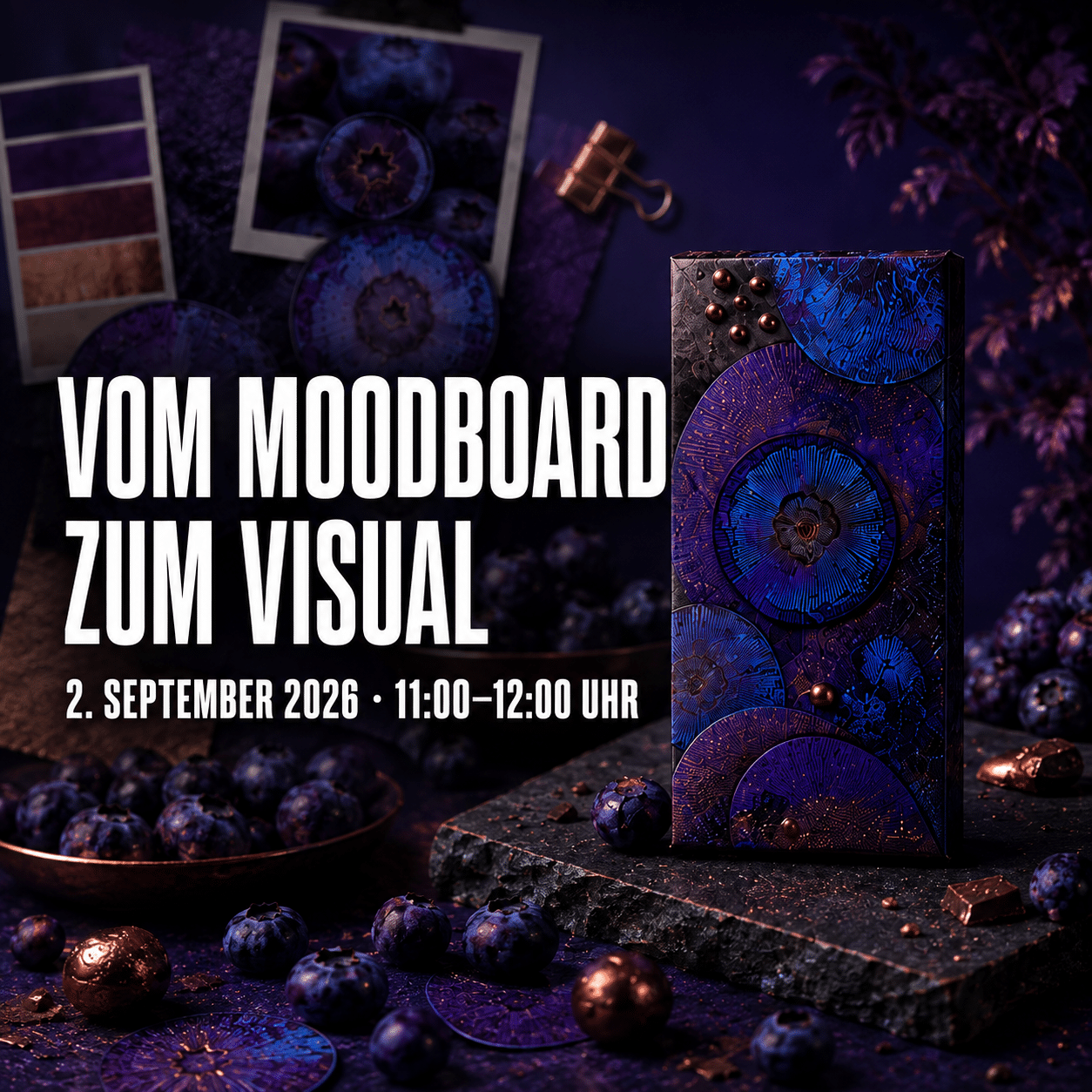 Vom Moodboard zum fertigen Visual: Webinar bei der AGD